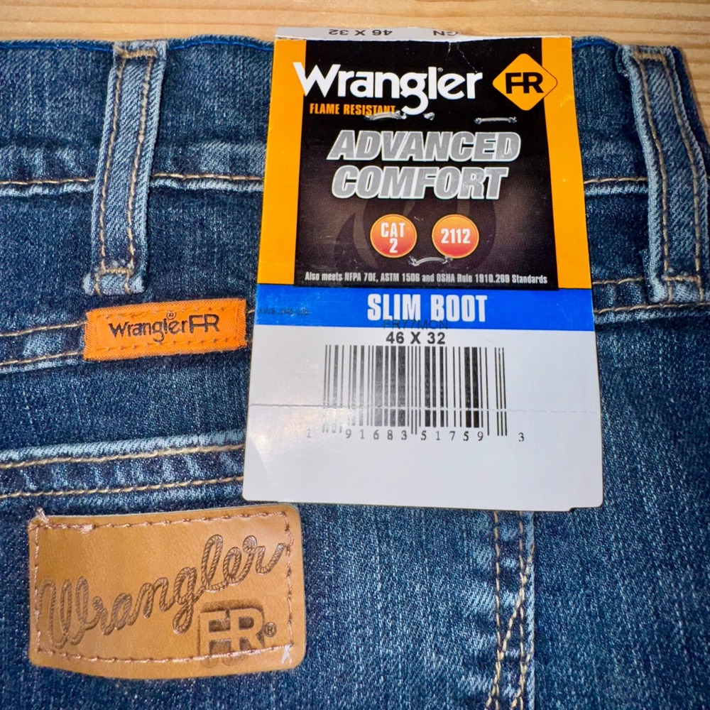 Wrangler FR Slim Boot Jeans‎ 46x32 Flame Resistant CAT2 2112 NWT Workwear